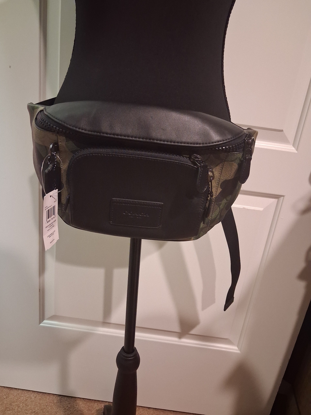 Coach Black & Green Camouflage Belt Bag